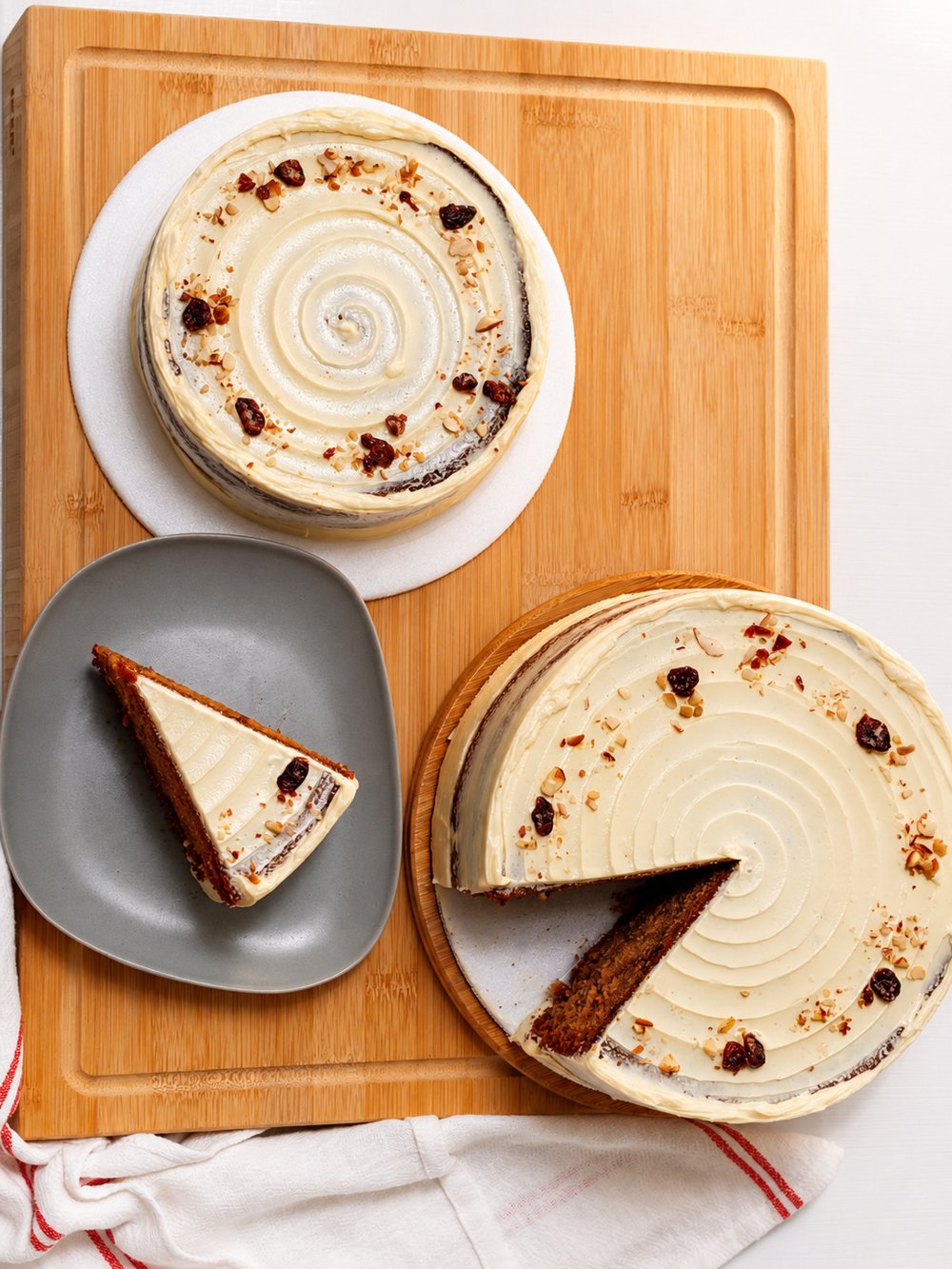 Torta Amarelo de zanahoria con crema de queso